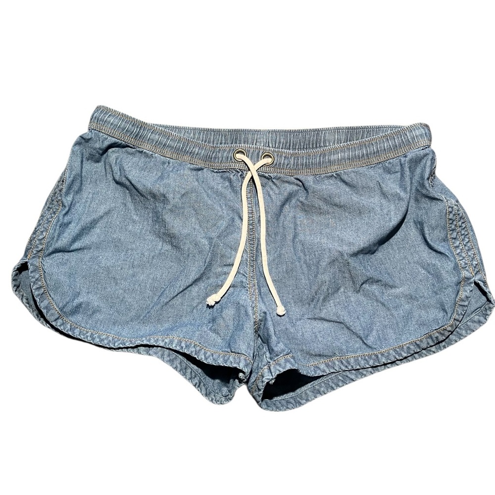 J.Crew Chambray Cotton Shorts with drawstring - size M